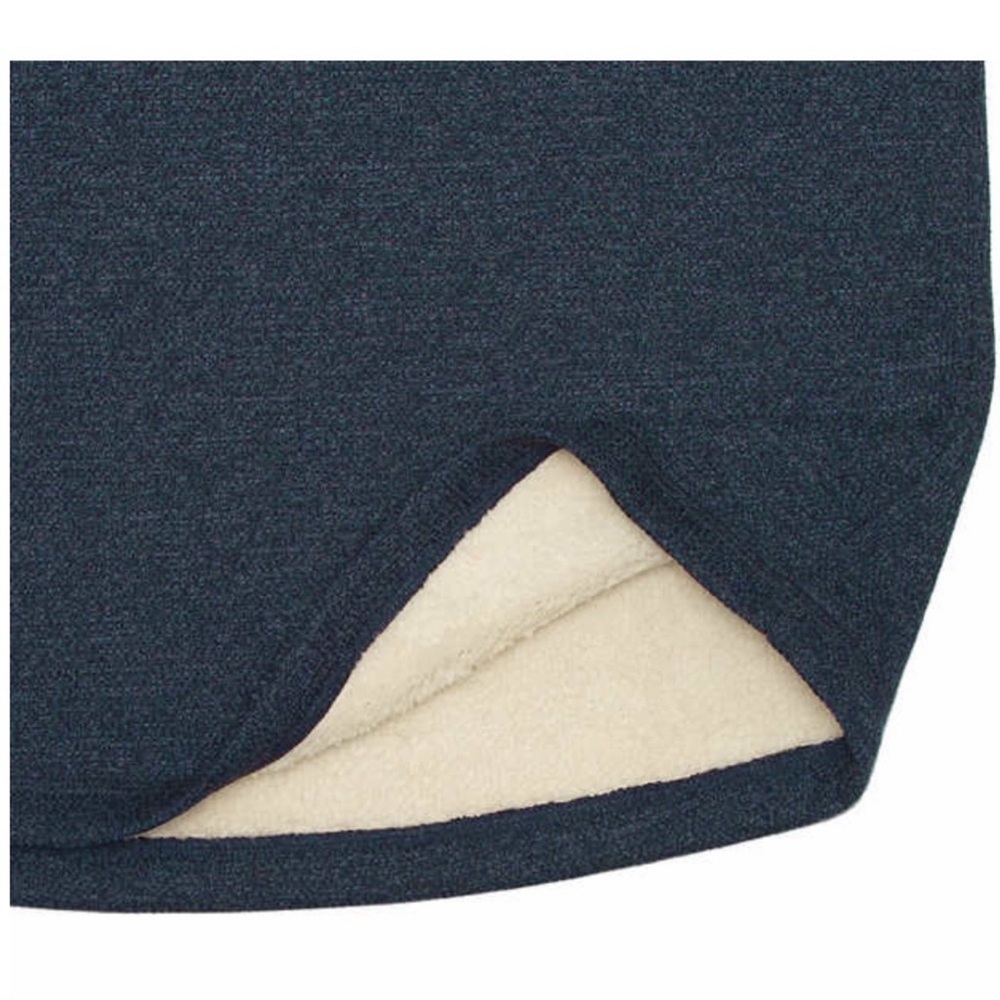 BC Clothing Men Fleece Lined Crew Sweatshirt ~ BLUE - Picture 4 of 4